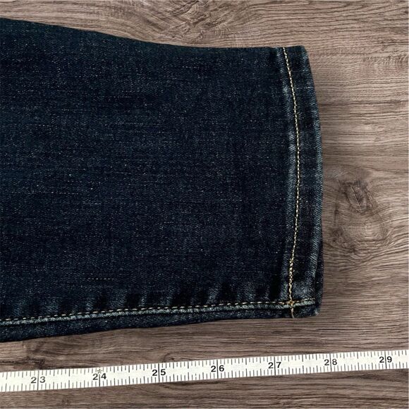 Lucky Brand Ava Skinny Blue Dark Wash Mid Rise Jeans Womens 8/29 Regular - Picture 4 of 7